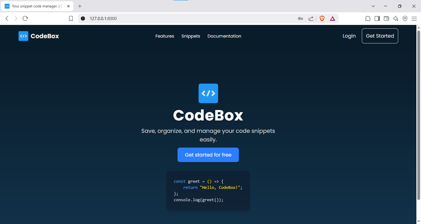 CodeBox: Snippets Manager