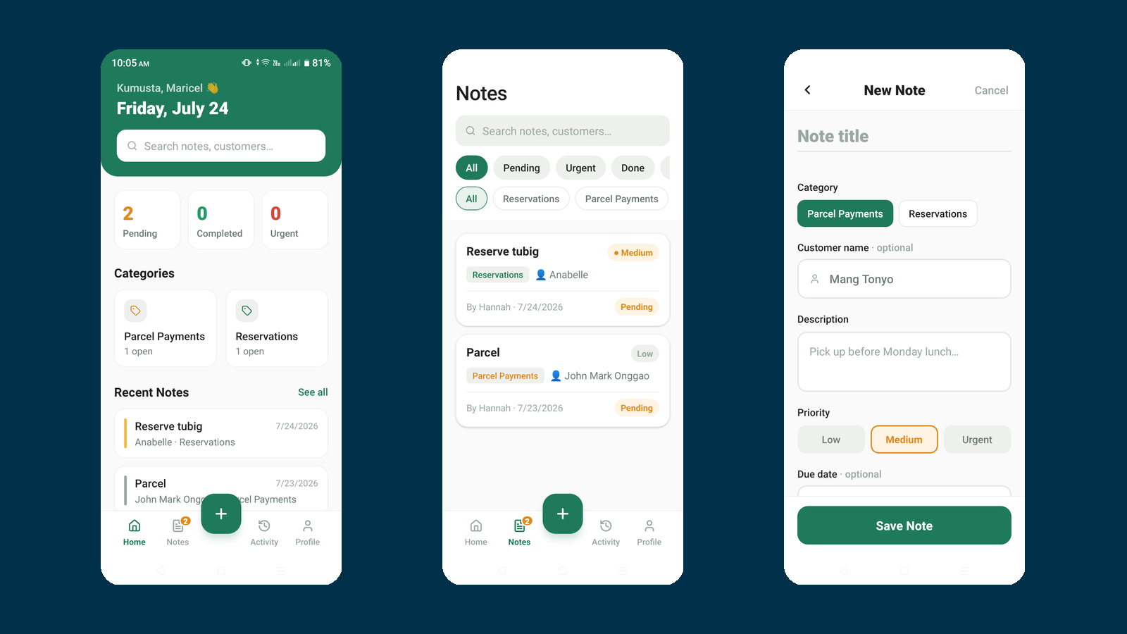 TindaNote: Shared Store Notebook