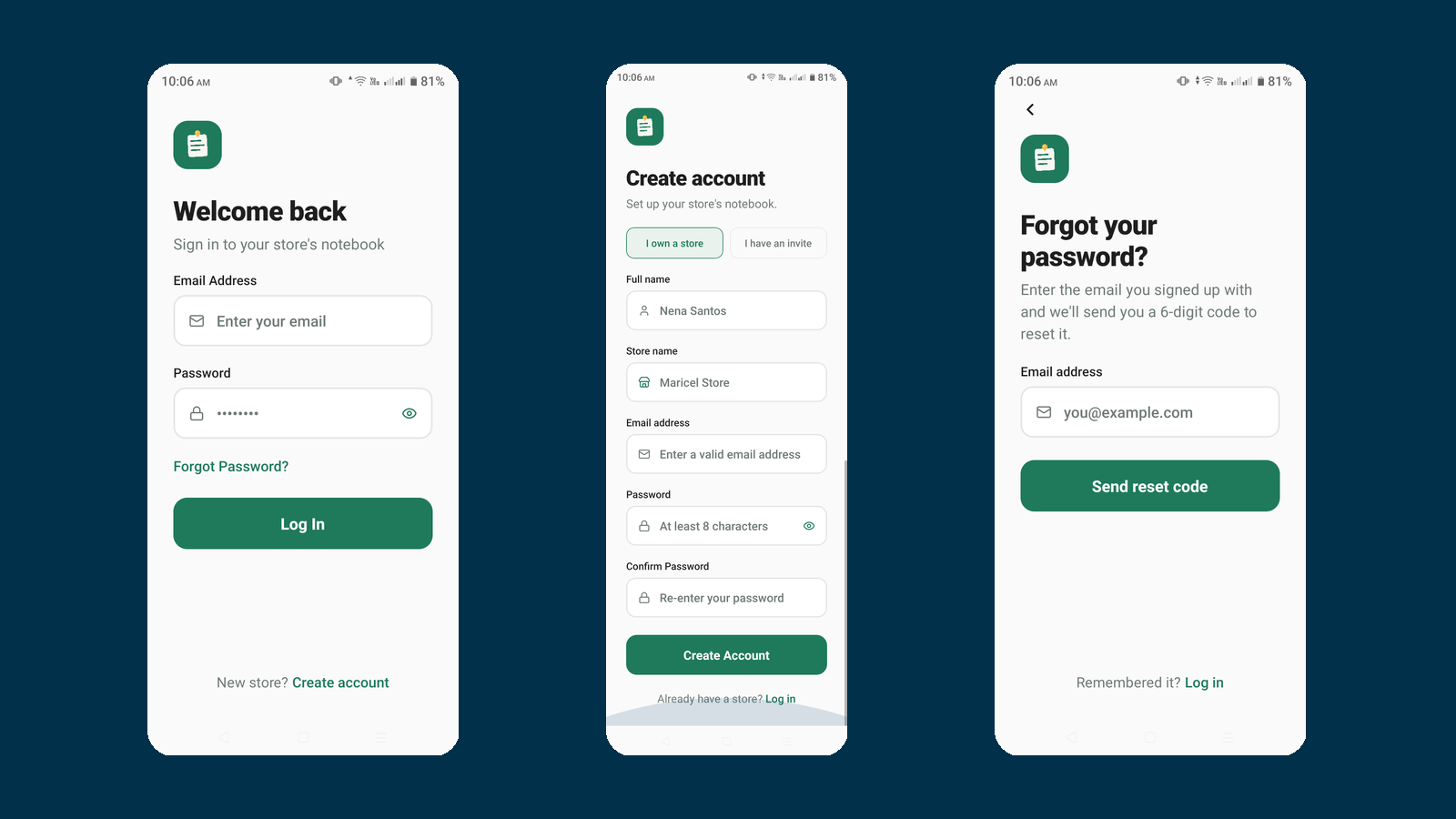 TindaNote: Shared Store Notebook screenshot 1